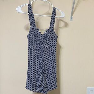 Michael Kors Navy Patterned Camisole